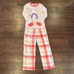 Eddie Bauer Peach and Pink Kids Pajama Set.